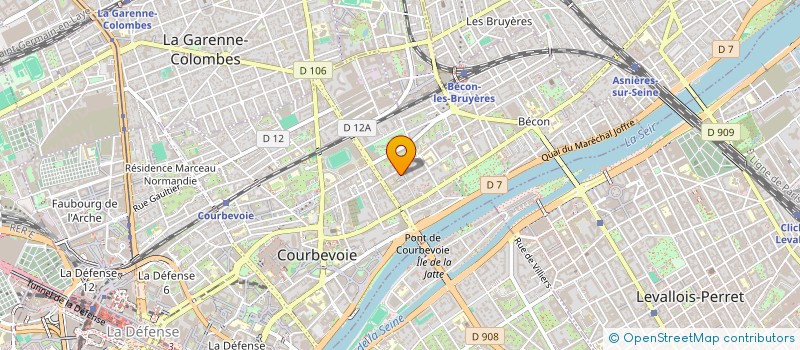 localisation de l'entreprise INITE à COURBEVOIE