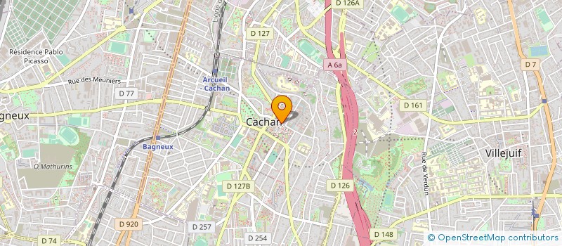 localisation de l'entreprise INITIA ACTION CITOYEN DEMOC DEVELOP  CACHAN