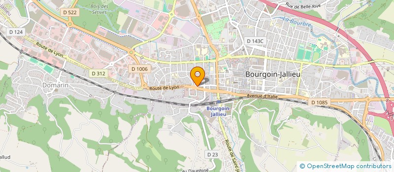 localisation de l'entreprise INITIAL 075 à BOURGOIN-JALLIEU
