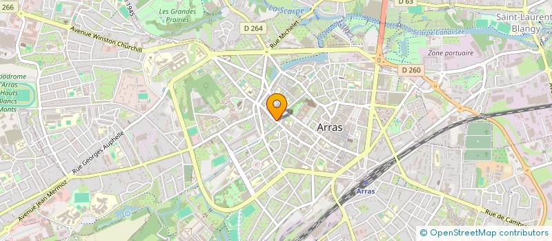 localisation de l'entreprise INITIAL à ARRAS