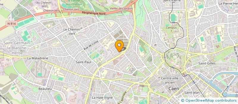 localisation de l'entreprise INITIAL à CAEN