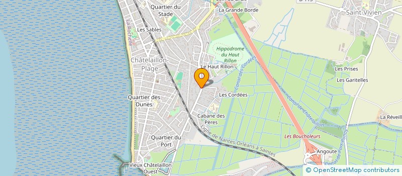 localisation de l'entreprise INITIALE LF à CHATELAILLON-PLAGE