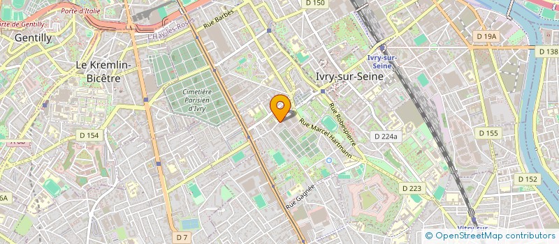 localisation de l'entreprise INITIALE SIGNALISATION  IVRY-SUR-SEINE