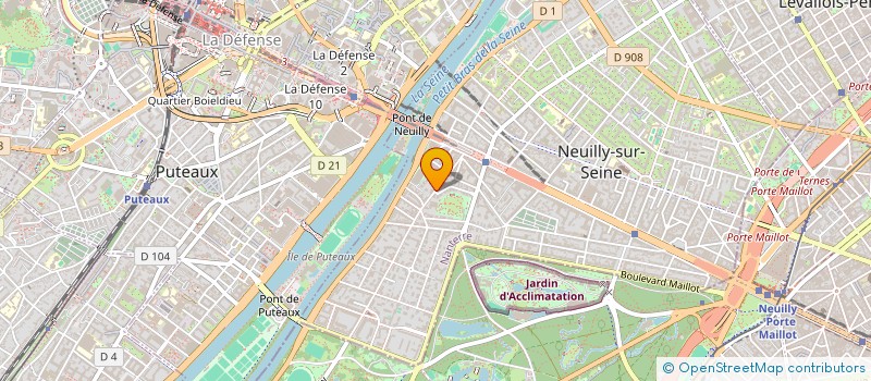 localisation de l'entreprise INITIALES 4 ENTREPRISES à NEUILLY-SUR-SEINE