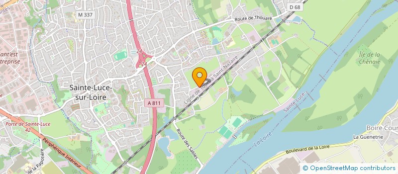 localisation de l'entreprise INITIALES 4 HABITATS  SAINTE-LUCE-SUR-LOIRE