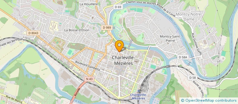 localisation de l'entreprise INITIALES B.D à CHARLEVILLE-MEZIERES