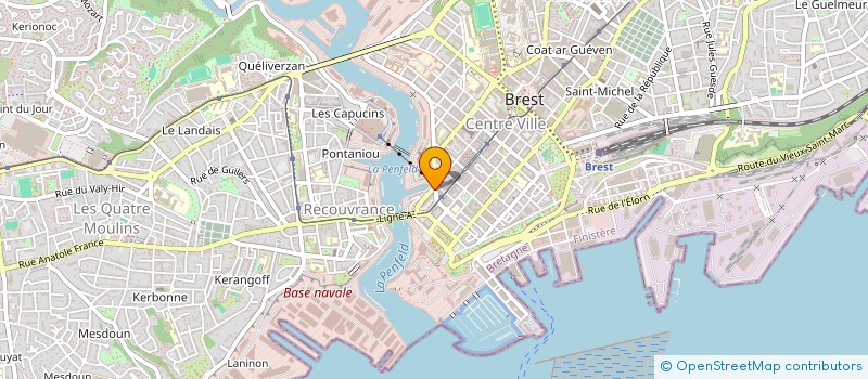 localisation de l'entreprise INITIALES DE L IMMOBILIER à BREST