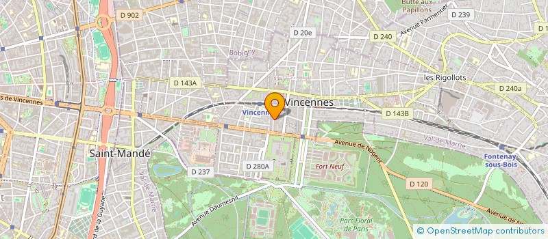 localisation de l'entreprise INITIALES LN  VINCENNES