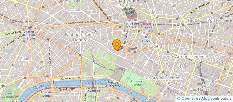 localisation de l'entreprise INITIALES P.P.  PARIS