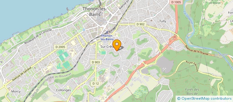 localisation de l'entreprise INITIALS AV à THONON-LES-BAINS