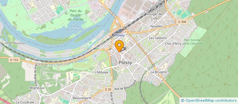 localisation de l'entreprise INITIALS FH  POISSY