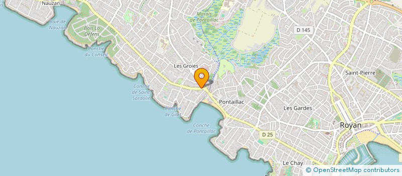 localisation de l'entreprise INITIALYS à VAUX-SUR-MER