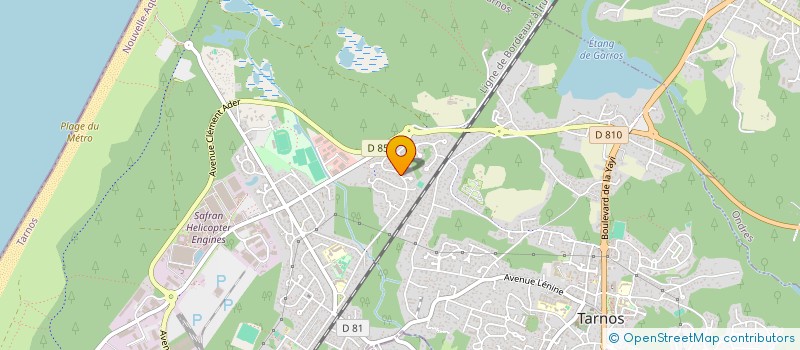 localisation de l'entreprise INITIAT CITOYENNES ACT SOLIDARITE INTERNATIONALES à TARNOS