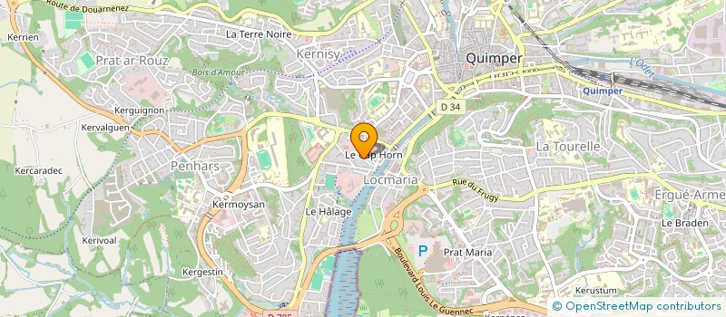 localisation de l'entreprise INITIATIK  QUIMPER