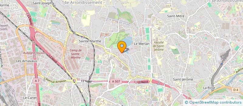 localisation de l'entreprise INITIATION A LA DANSE ET AU CHANT à MARSEILLE