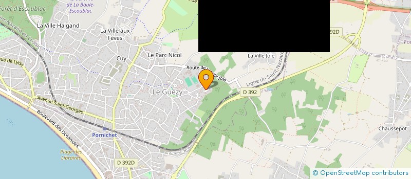localisation de l'entreprise INITIATION ET PERFECTIONNEMENT SPORTIFS POUR TOUS à LA BAULE-ESCOUBLAC