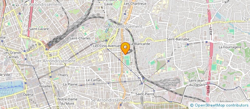 localisation de l'entreprise INITIATION SPORT ATOMOBILE à MARSEILLE