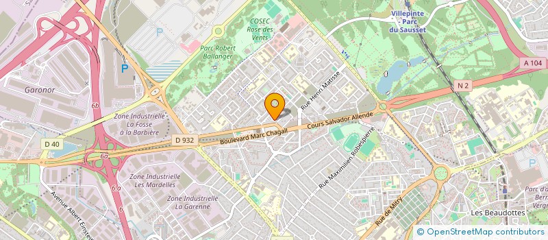 localisation de l'entreprise INITIATIV' AULNAYSIENNES  AULNAY-SOUS-BOIS