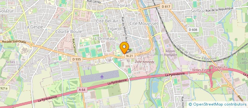 localisation de l'entreprise INITIATIV'RETRAITE 65 à TARBES