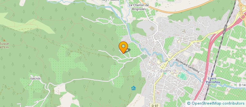 localisation de l'entreprise INITIATIVE 470  CUERS