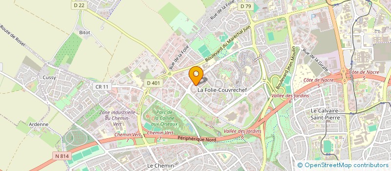 localisation de l'entreprise INITIATIVE BASSE NORMANDIE à CAEN