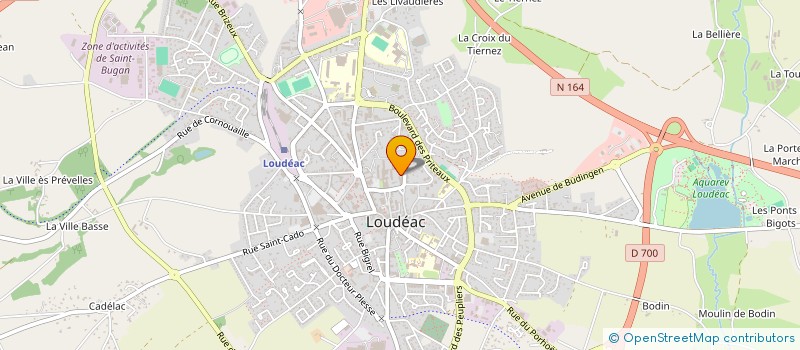 localisation de l'entreprise INITIATIVE CENTRE BRETAGNE à LOUDEAC