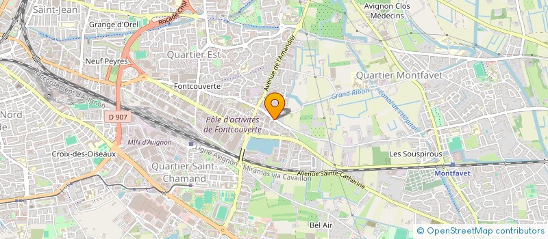 localisation de l'entreprise INITIATIVE CITOYENNE POUR L'IMPULSION ET LA PROMOTION DE L'ACTION SOCIALE ET SOLIDAIRE  AVIGNON