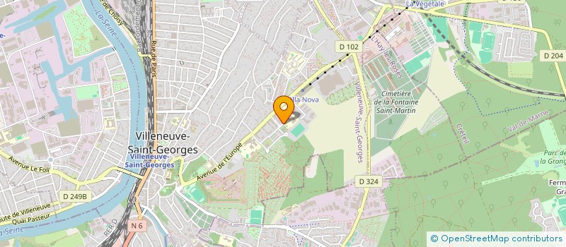 localisation de l'entreprise INITIATIVE CITOYENNE VILLENEUVOISE (ICV)  VILLENEUVE-SAINT-GEORGES