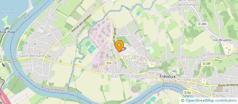 localisation de l'entreprise INITIATIVE DOMBES VAL DE SAONE à TREVOUX