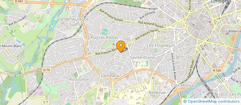 localisation de l'entreprise INITIATIVE EMPLOI HANDICAP à LIMOGES