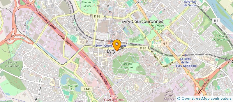 localisation de l'entreprise INITIATIVE ESSONNE à EVRY-COURCOURONNES