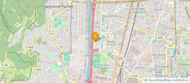 localisation de l'entreprise INITIATIVE ET DEVELOPPEMENT  GRENOBLE