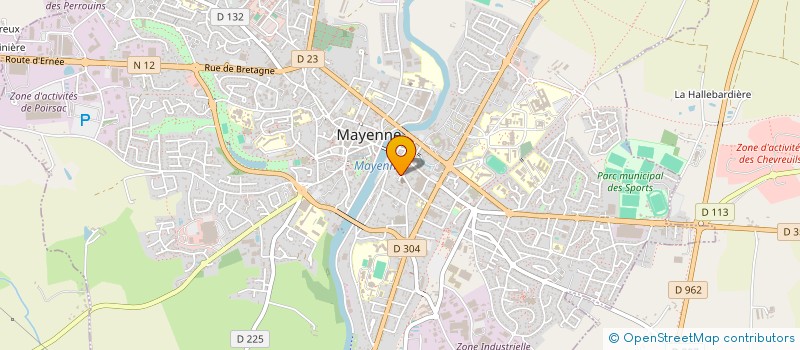 localisation de l'entreprise INITIATIVE ET DEVELOPPEMENT EN ENVIRONNEMENT à MAYENNE