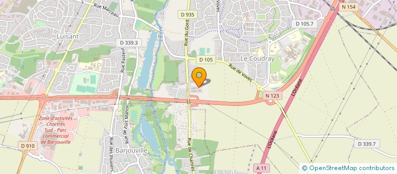 localisation de l'entreprise INITIATIVE EURE-ET-LOIR à LE COUDRAY