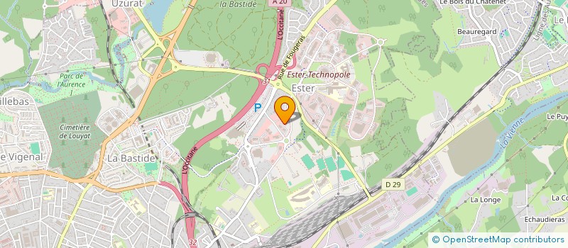 localisation de l'entreprise INITIATIVE INNOV LIMOUSIN à LIMOGES