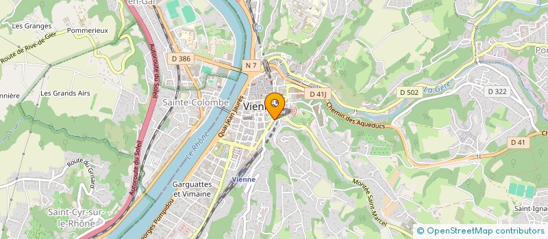localisation de l'entreprise INITIATIVE LOCALE RHONE ALPES à VIENNE