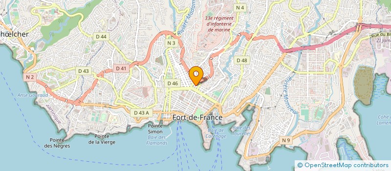 localisation de l'entreprise INITIATIVE MARTINIQUE ACTIVE à FORT-DE-FRANCE