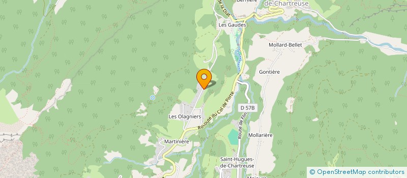 localisation de l'entreprise INITIATIVE MILITANTE POUR LA PROMOTION DES ACTIVITES EN CHARTREUSE ET DE LA TRANSITION  SAINT-PIERRE-DE-CHARTREUSE