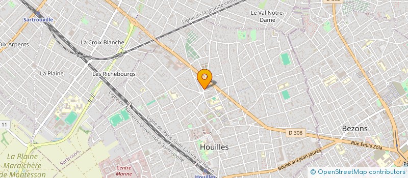 localisation de l'entreprise INITIATIVE PANAFRICAINE à HOUILLES