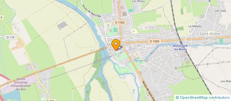 localisation de l'entreprise INITIATIVE PERSPECTIVE ENTREPRISE OPTIMALE - IPEO  MONTROND-LES-BAINS