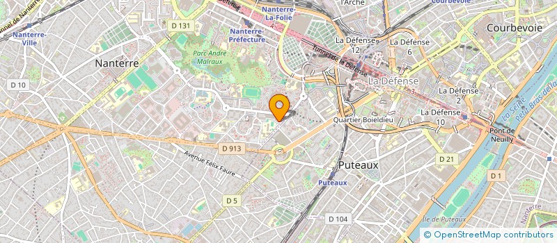 localisation de l'entreprise INITIATIVE POUR LE DEVELOPPEMENT D UNE EDUCATION ALTERNATIVE à NANTERRE