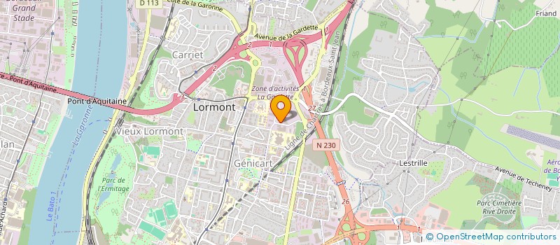 localisation de l'entreprise INITIATIVE PROPRETE  LORMONT