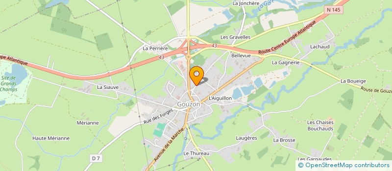 localisation de l'entreprise INITIATIVE RANDO DU PAYS DE GOUZON à GOUZON