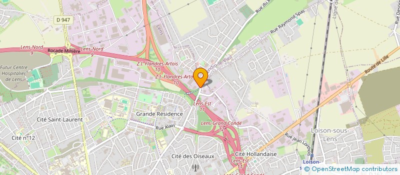 localisation de l'entreprise INITIATIVE SOLIDAIRE à LENS