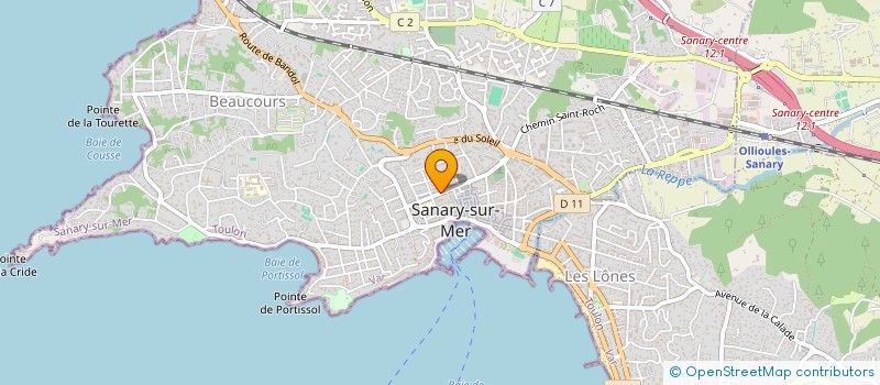 localisation de l'entreprise INITIATIVES 83 à SANARY-SUR-MER