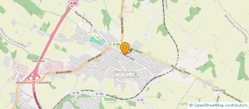 localisation de l'entreprise INITIATIVES CITOYENNES DE MONTASTRUC  MONTASTRUC-LA-CONSEILLERE