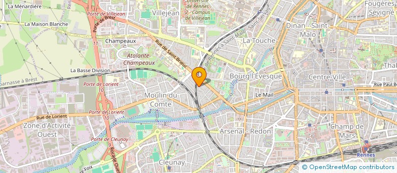 localisation de l'entreprise INITIATIVES COMPETENCES à RENNES