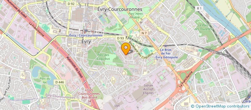 localisation de l'entreprise INITIATIVES DE DEVELOPPEMENT à EVRY-COURCOURONNES