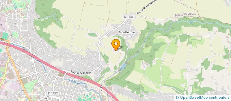 localisation de l'entreprise INITIATIVES DEVELOPPEMENT HUMANITE-SANTE SOCIAL  BOURGOIN-JALLIEU