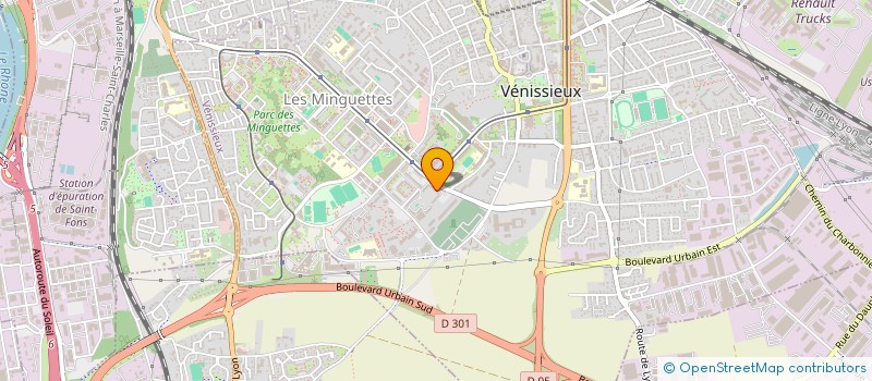 localisation de l'entreprise INITIATIVES EN ECONOMIE SOCIALE ET SOLIDAIRE  VENISSIEUX